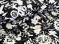 Preview: Reststück! French Terry Black & White Baam Schwarz 30 x VB